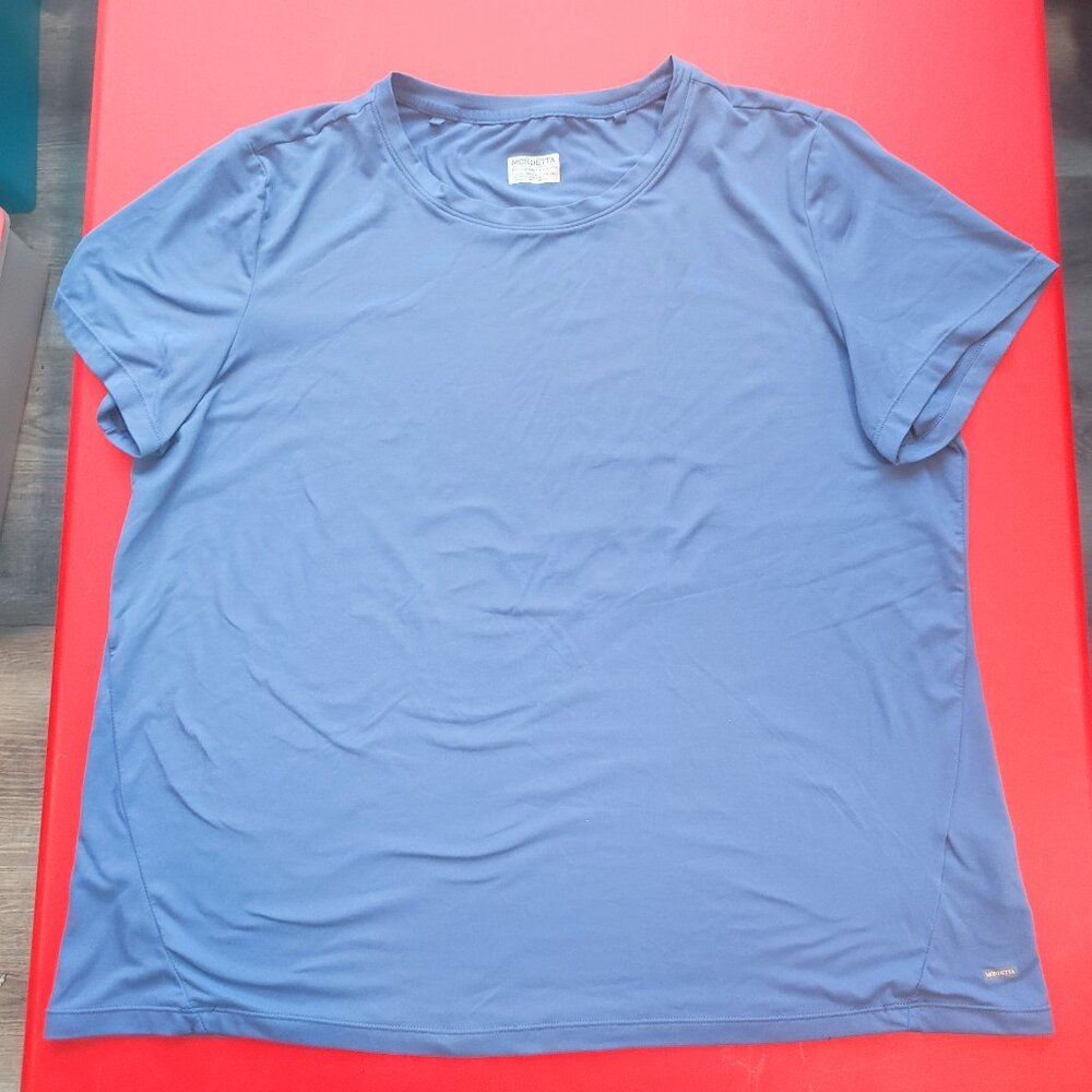 Mondetta active shirt light blue women's size XXL